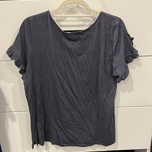 LOFT Ruffle Short Sleeve T-Shirt